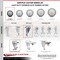 Service Caster 3 Inch Thermoplastic Rubber Wheel Swivel Bolt Hole Caster Set with Brake SCC SCC-BH20S314-TPRB-TLB-4 - alternate 3